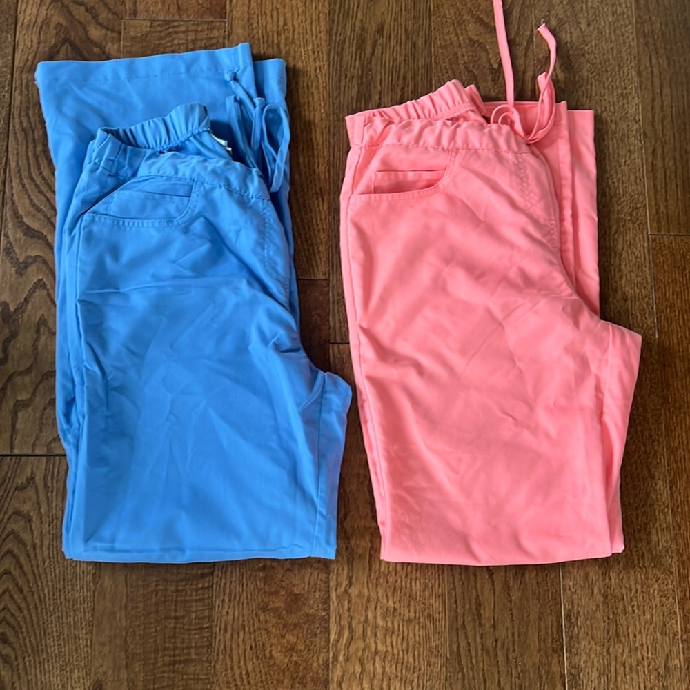 2 pairs greys anatomy scrub pants